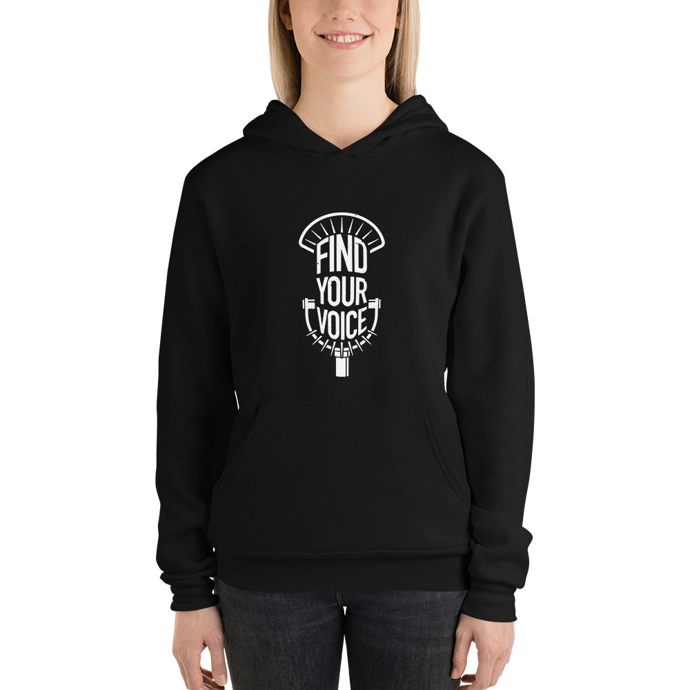 Find Your Voice Black Hoodie